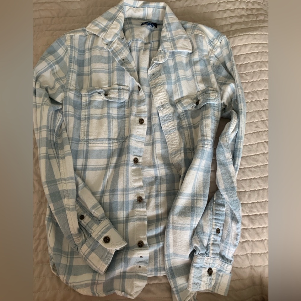 Light blue flannel